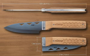 details of the premium folding chef knife
