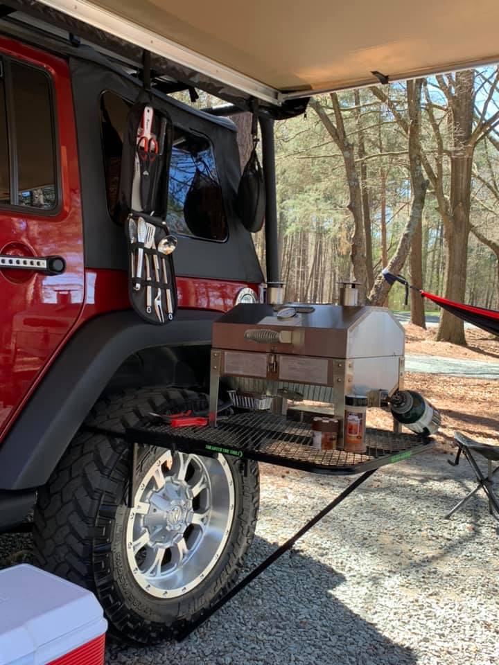 Aluminum Camping Tire Table - Larger