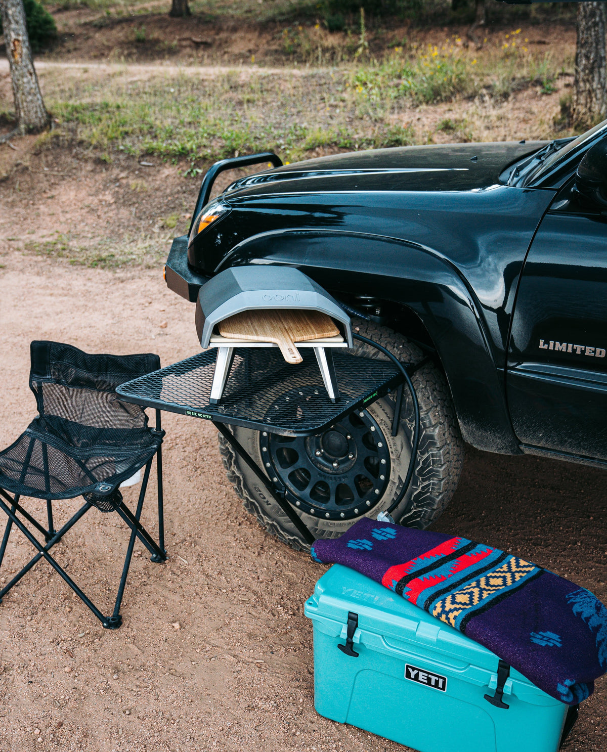 Aluminum Camping Tire Table - Larger