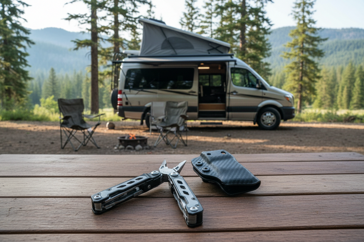 Larboard multitool in campground
